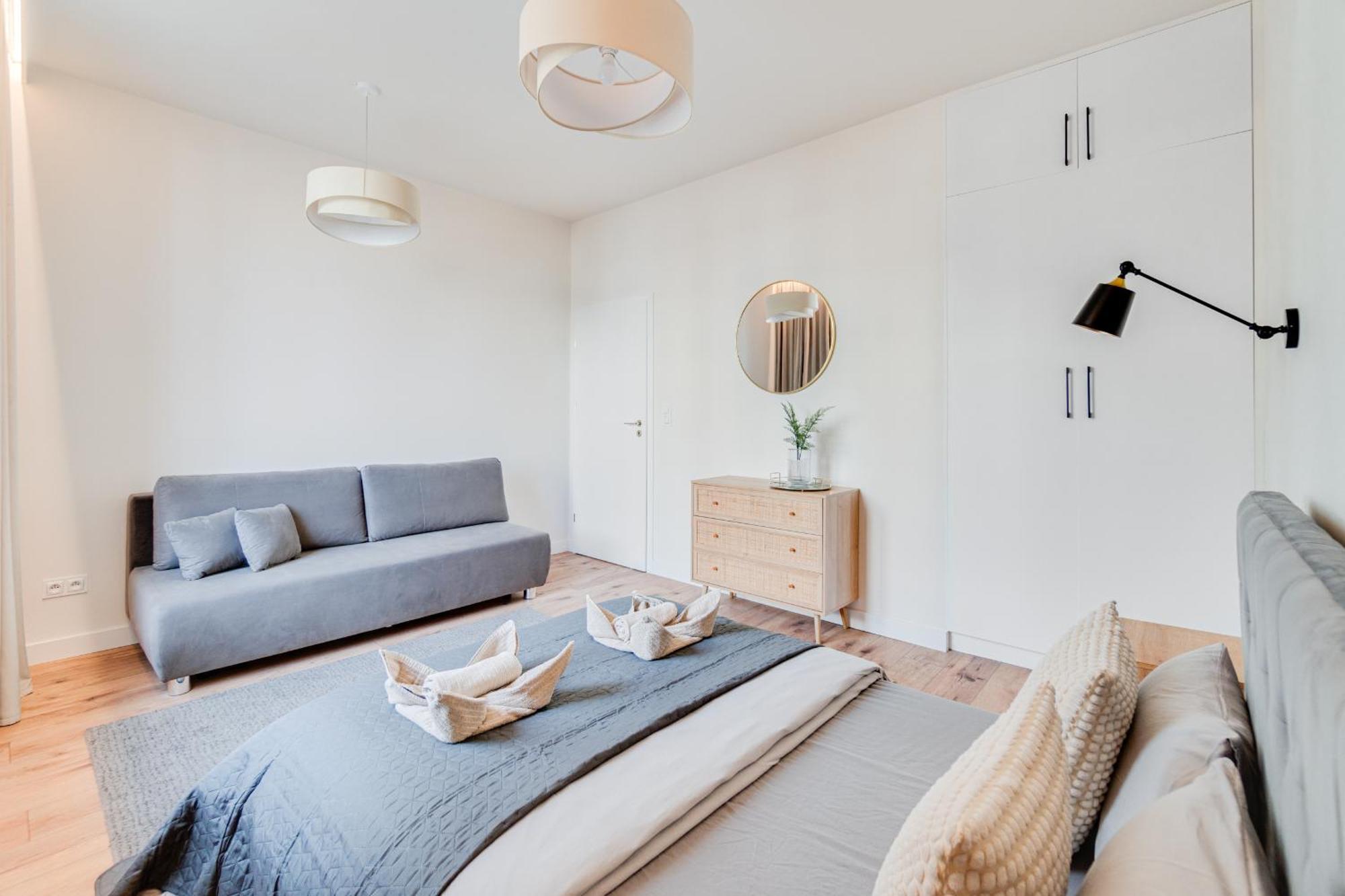 Bright Day Apartment - Self Check-In 24H, 10 Min Market Square Wroclaw Luaran gambar